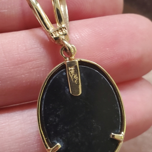 14k Gold Opal Mosaic Pendant - Picture 11 of 11